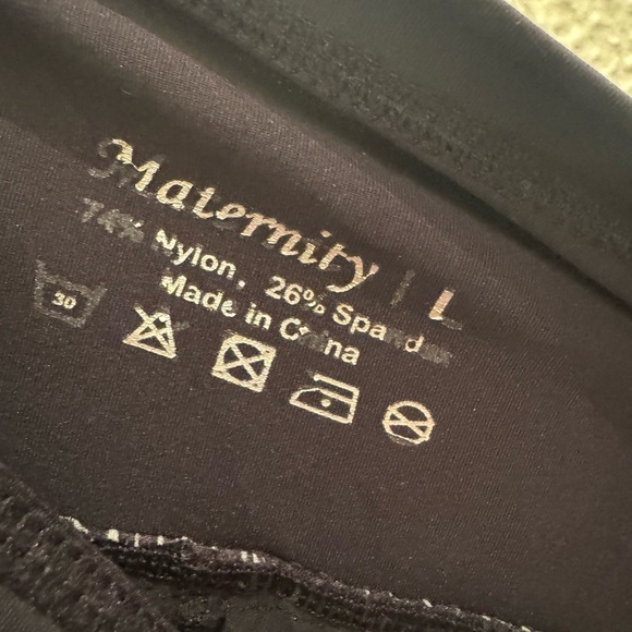 AMPOSH Women's Maternity Over Belly Buttery Soft Workout Short in Grey Sage - Picture 5 of 5